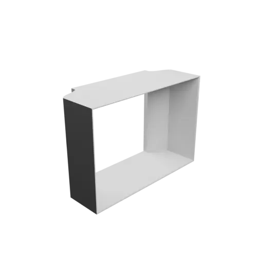 fichier 3D STL Adaptateur de tube rectangulaire 150x150mm vers 220x150mm - transition: 20mm