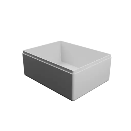 modèle 3D STL boîte rectangulaire avec couvercle - 105×80×45 mm, paroi 2 mm