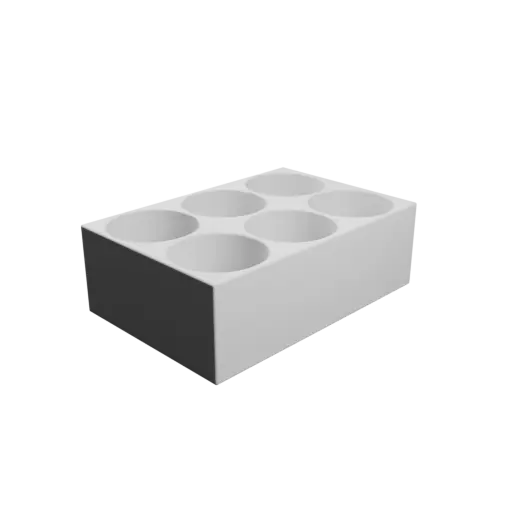 Modèle 3D Fichier 3D STL Boîte multi-compartiments : 6 compartiments de 35×35×35&nbsp;mm
