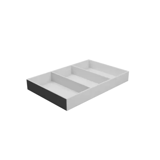 Multi-compartment box STL file: 3 compartments of 100×50×18 mm