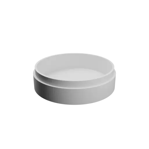 Round box with lid STL file ⌀ 65 mm - Height: 20 mm, Shell: 3 mm