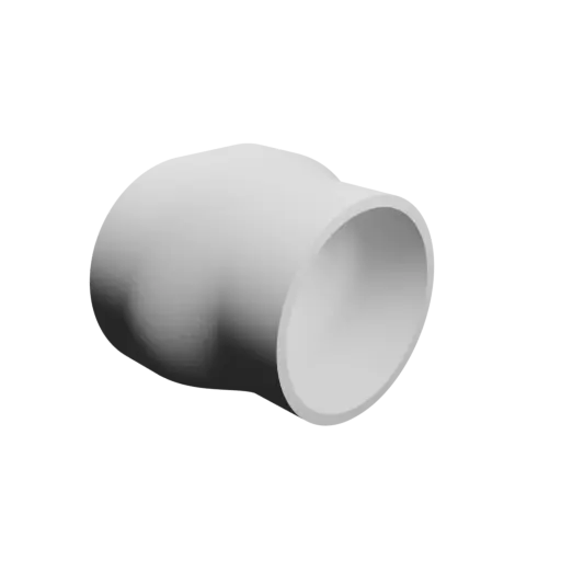 fichier 3D STL Adaptateur de conduit ovale 102x74mm vers 72x71mm - transition: 32mm