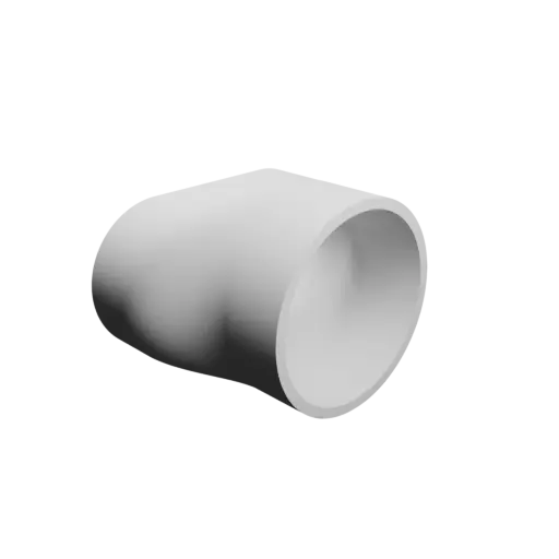 fichier 3D STL Adaptateur de conduit ovale 106x52mm vers 72x71mm - transition: 32mm