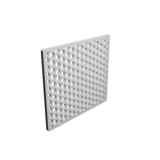 Honeycomb grille STL file, 55x50mm, mesh: 3mm