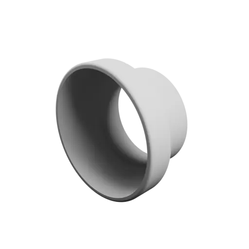 Tube adapter STL 3D file ⌀ 108–82 mm (Length: 58 mm)