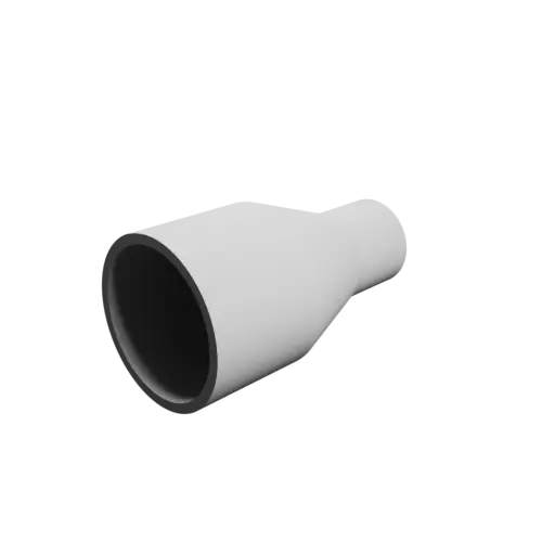Tube adapter STL file ⌀ 33–19 mm (Length: 60 mm)
