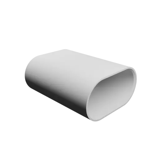 fichier 3D STL Adaptateur de conduit ovale 22.9x11.5mm vers 22.9x11.5mm - transition: 20mm
