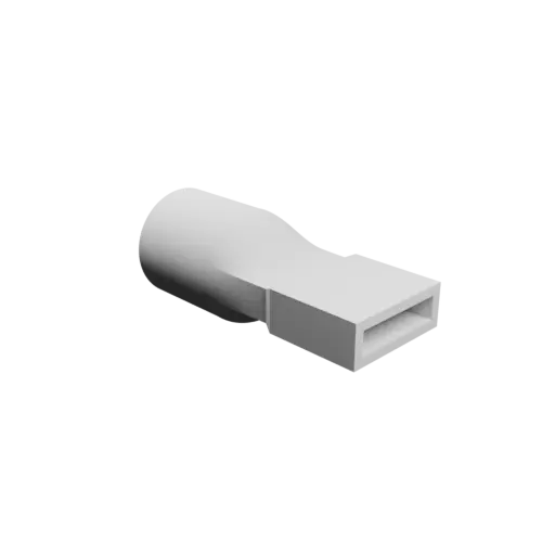 fichier STL Adaptateur de tube rond ⌀24 mm vers rectangulaire 20×5 mm, épaisseur 2 mm