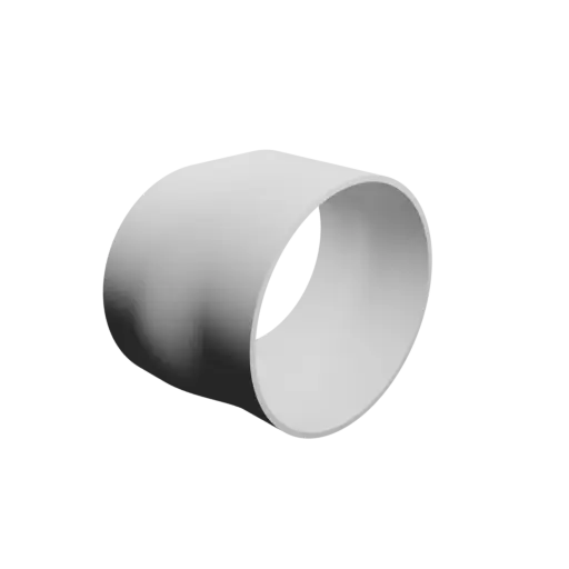 fichier 3D STL Adaptateur de tuyau ovale 102x74mm vers 83.5x83mm - transition: 25mm