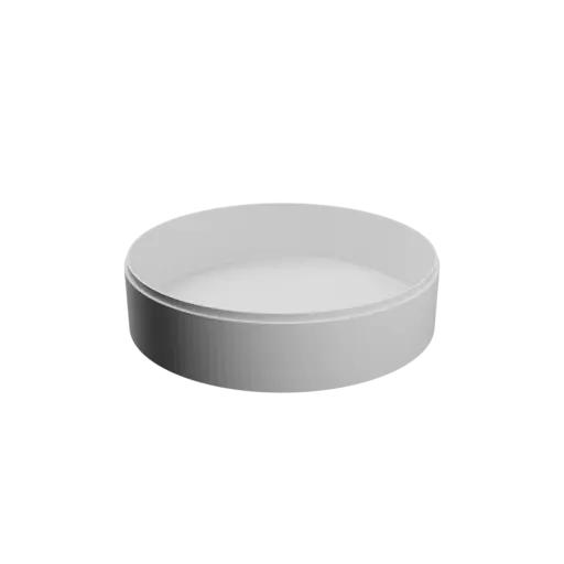 fichier STL Boîte ronde avec couvercle ⌀ 200 mm - Hauteur: 50 mm, Coque: 3 mm
