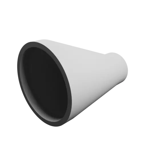 Tube adapter STL file ⌀ 34–15 mm (Length: 35 mm)
