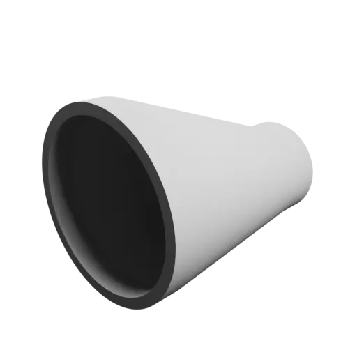 Tubing adapter STL 3D file ⌀ 34–17 mm (Length: 35 mm)