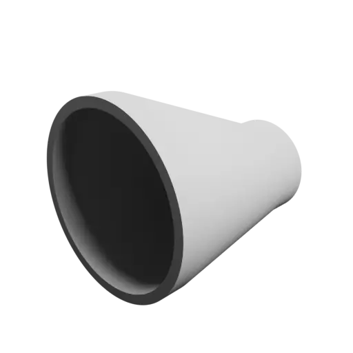 Tube adapter STL file ⌀ 38–19 mm (Length: 35 mm)
