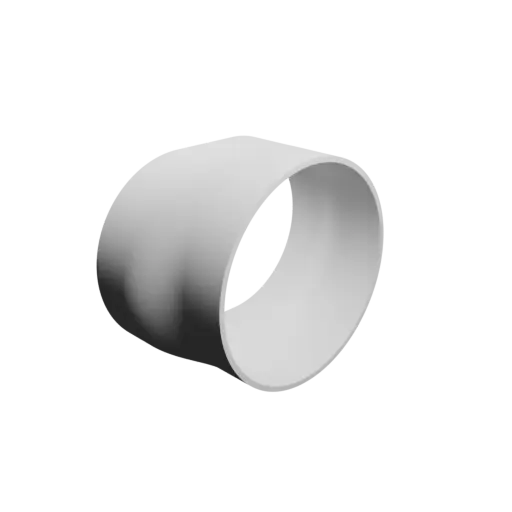 fichier STL Adaptateur de tube ovale 102x74mm vers 83.5x83mm - transition: 22mm