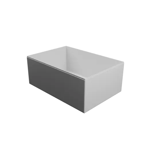 modèle 3D STL boîte rectangulaire avec couvercle - 298×205×120 mm, paroi 2 mm