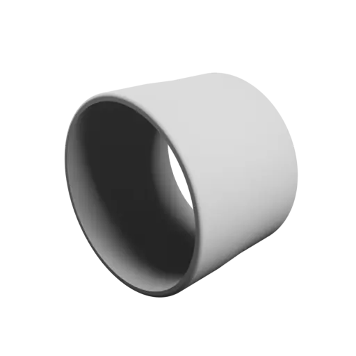 Tubing adapter STL file ⌀ 110–108 mm (Length: 80 mm)