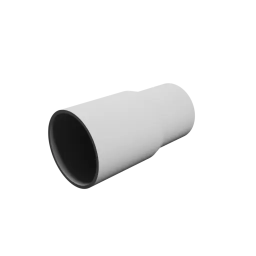 Tube adapter STL 3D file ⌀ 47–41 mm (Length: 90 mm)