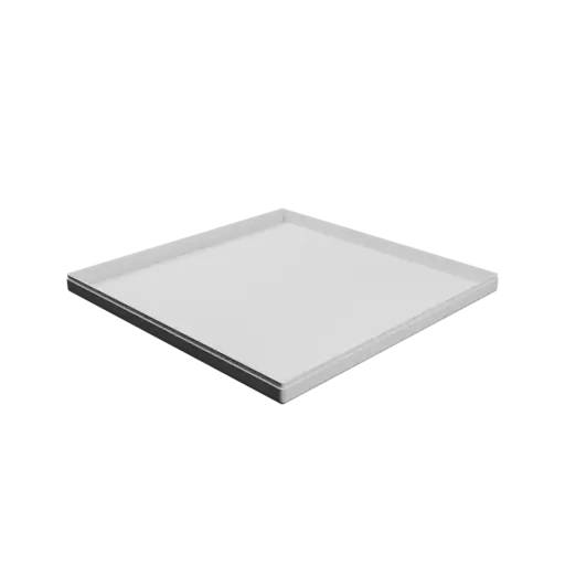 modèle 3D STL boîte à base carrée avec couvercle - 255×255×20 mm, paroi 2 mm