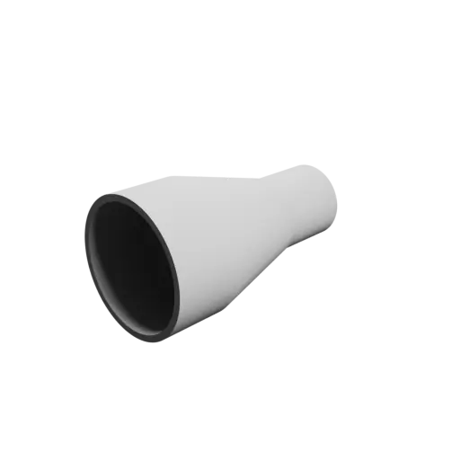 Tube adapter STL file ⌀ 60–35 mm (Length: 110 mm)