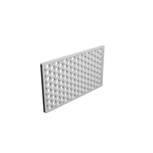 Honeycomb grille STL file, 60x35mm, mesh: 3mm