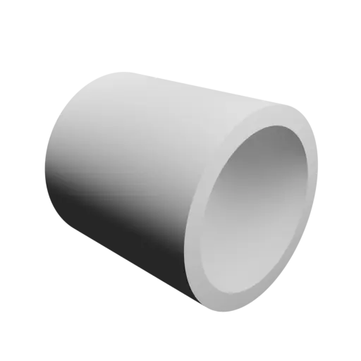 fichier STL tube Ø ext. 4.8 mm, Ø int. 3.9 mm, longueur 5 mm