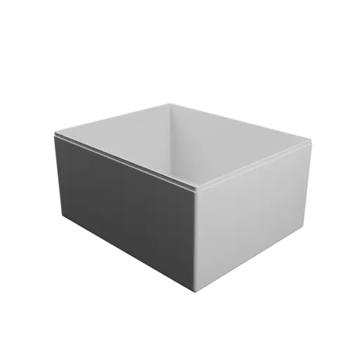fichier STL boîte rectangulaire avec couvercle - 200×165×100 mm, paroi 2 mm