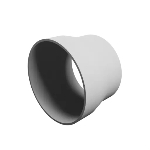 Tube adapter STL 3D file ⌀ 86–76 mm (Length: 60 mm)