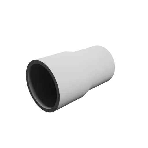 Tube adapter STL file ⌀ 42–37 mm (Length: 70 mm)