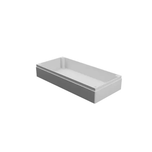 Enclosure with screw-mounted lid STL 3D file: 150×70×35 mm