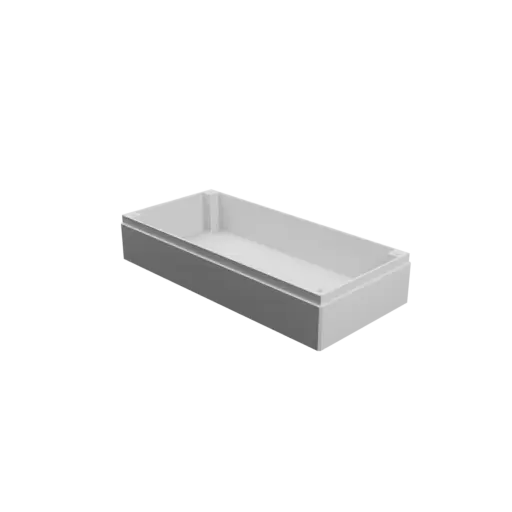 Enclosure with screw-mounted lid STL 3D file: 150×70×37 mm