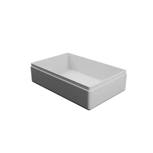 modèle 3D STL boîte rectangulaire avec couvercle - 100×65×30 mm, paroi 2 mm