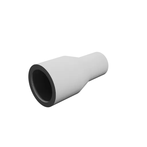 Tubing adapter STL file ⌀ 42–29 mm (Length: 85 mm)