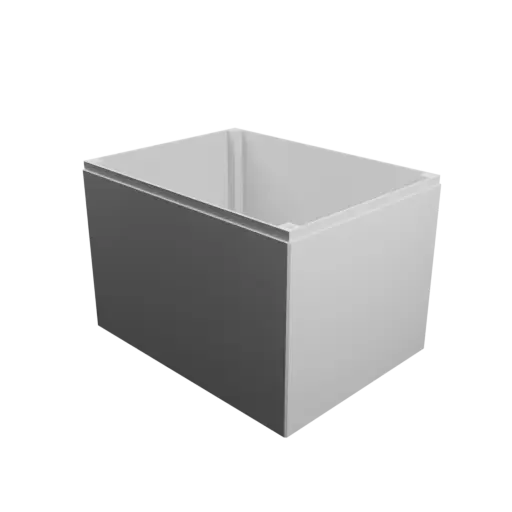 Enclosure with screw-mounted lid STL file: 160×120×110 mm (with ventilation on the lid)