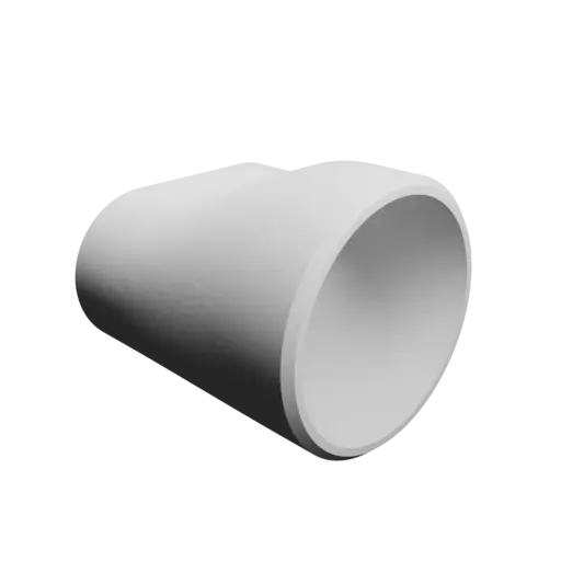 fichier STL Adaptateur de tuyau ovale 35x17.2mm vers 30x29.9mm - transition: 20mm