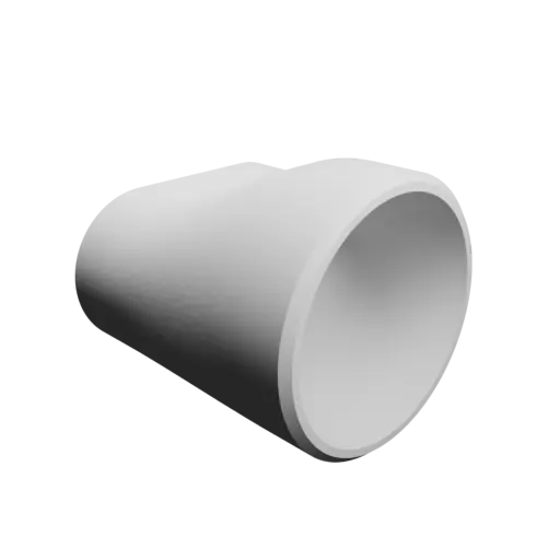 fichier 3D STL Adaptateur de tube ovale 35x17.2mm vers 30.6x30.5mm - transition: 20mm