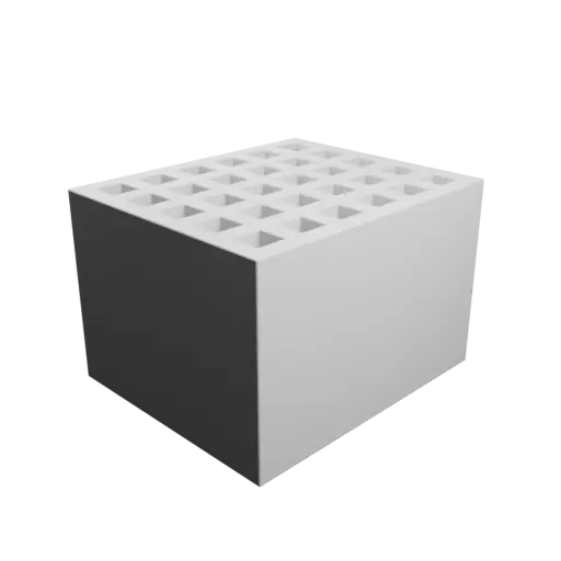 fichier STL Boîte multi-compartiments : 30 compartiments de 13×13×80 mm