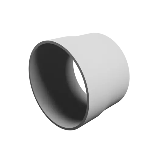 Tube adapter STL file ⌀ 71–68 mm (Length: 50 mm)
