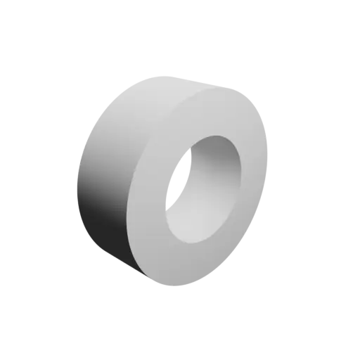 modèle 3D STL tube creux Ø ext. 27.6 mm, Ø int. 15.1 mm, longueur 10 mm