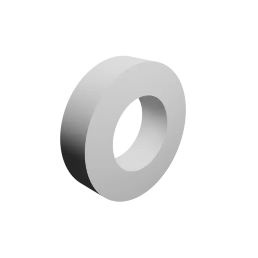 tube STL 3D file OD 27.6 mm, ID 15.1 mm, length 7 mm