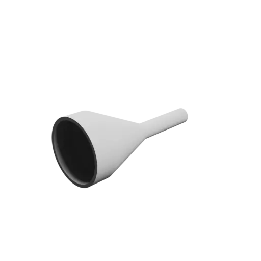 Tube adapter STL 3D file ⌀ 60–15 mm (Length: 130 mm)