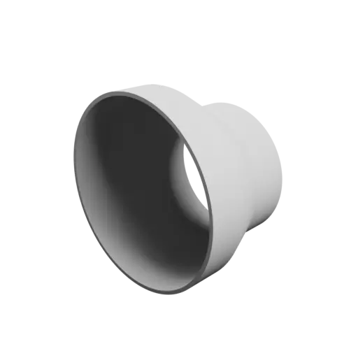Tube adapter STL 3D file ⌀ 199–141 mm (Length: 120 mm)