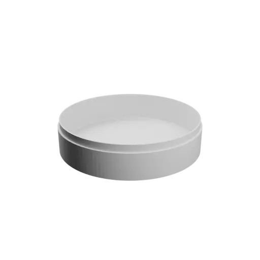 fichier 3D STL Boîte ronde avec couvercle ⌀ 100 mm - Hauteur: 25 mm, Coque: 2 mm
