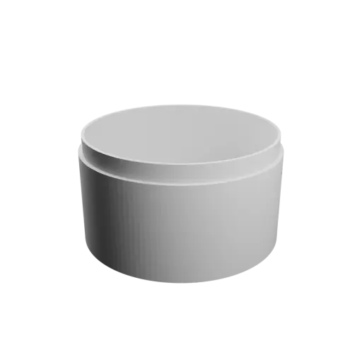 Round box with lid STL file ⌀ 60 mm - Height: 35 mm, Shell: 2 mm