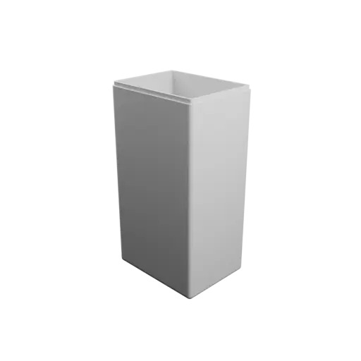 rectangular-base box with lid STL file – 105×80×200 mm, wall thickness 3 mm