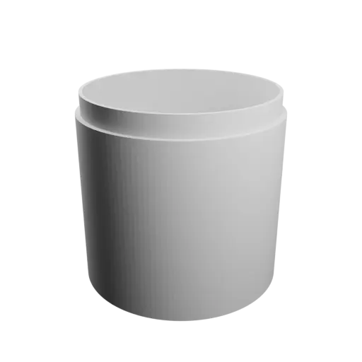 fichier 3D STL Boîte ronde avec couvercle ⌀ 50 mm - Hauteur: 50 mm, Coque: 2 mm