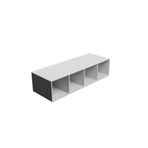 fichier 3D STL Casier de rangement 4 tiroirs 40×40×60 mm, épaisseur: 2 mm