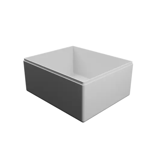 fichier STL boîte à base rectangulaire avec couvercle - 150×125×70 mm, paroi 3 mm