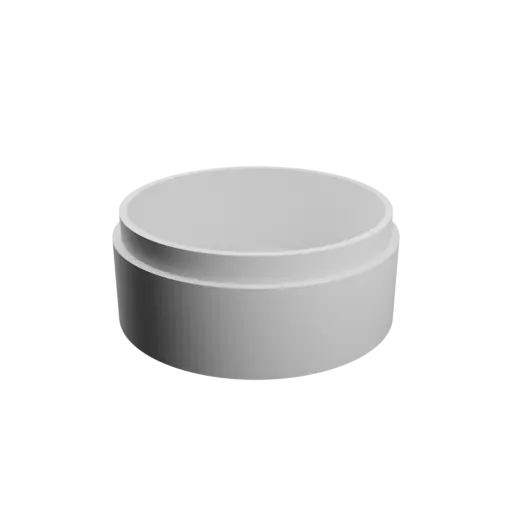 Round box with lid STL 3D file ⌀ 55 mm - Height: 25 mm, Shell: 3 mm