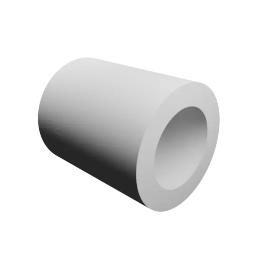 fichier 3D STL tube cylindrique Ø ext. 9.4 mm, Ø int. 6.1 mm, longueur 11 mm