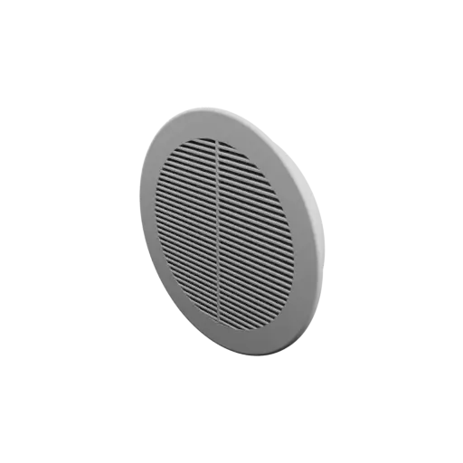 Round air vent STL file ∅ 130 mm, slat angle: 10° with central reinforcement